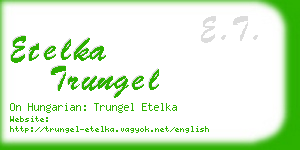 etelka trungel business card
